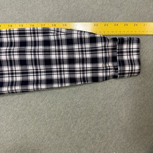 THEORY Sz Large ZACK PS WORCESTER PLAID LONG SLEEVE SHIRT ECLIPSE MULTI - Picture 5 of 7